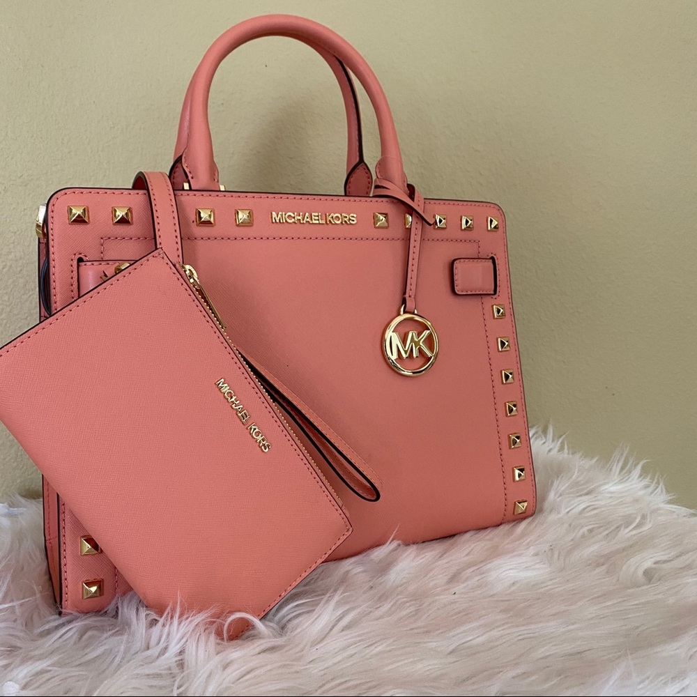New Michael Kors medium rayne satchel & wallet - Picture 14 of 16